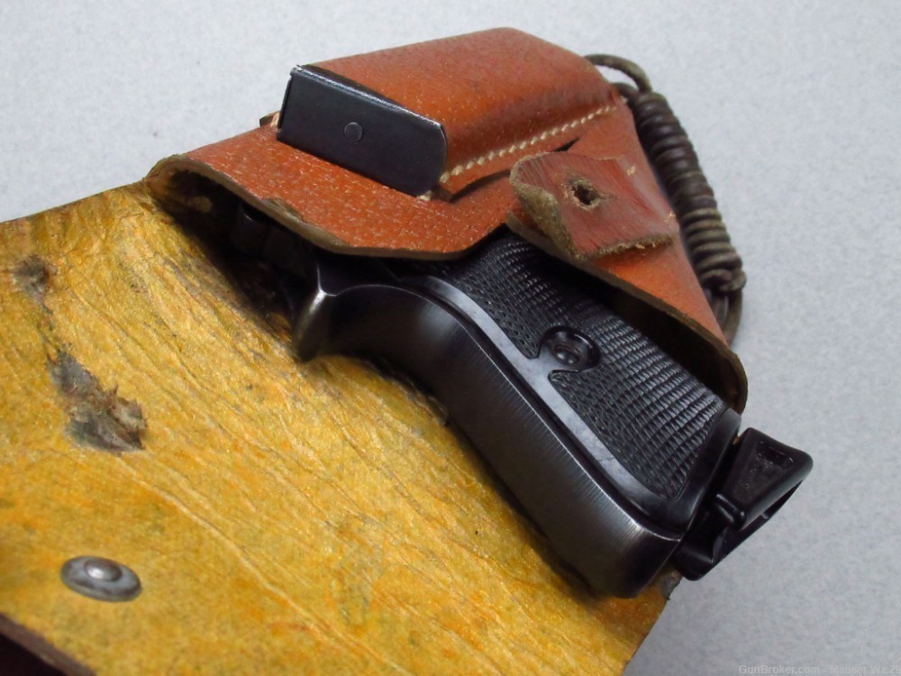 Excellent 1944  WWII Walther PP RIG German pistol PPk 7.65mm Holster P38-img-115
