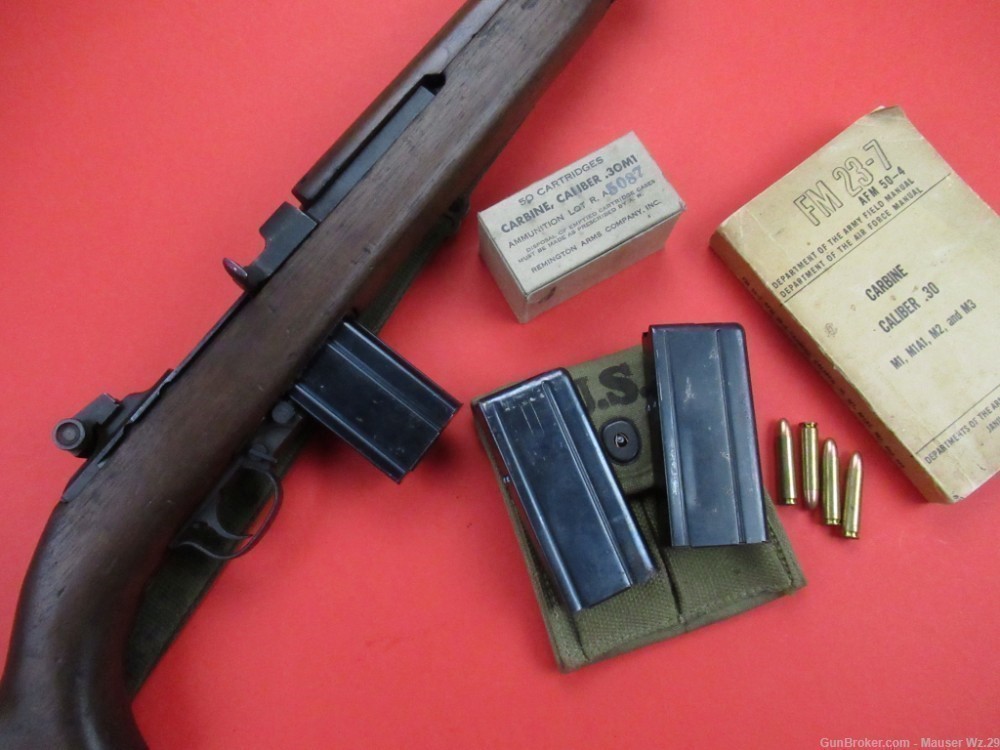 Nice 1944 USGI M1 UNDERWOOD Carbine .30 1903 1911 Colt US Garand-img-114