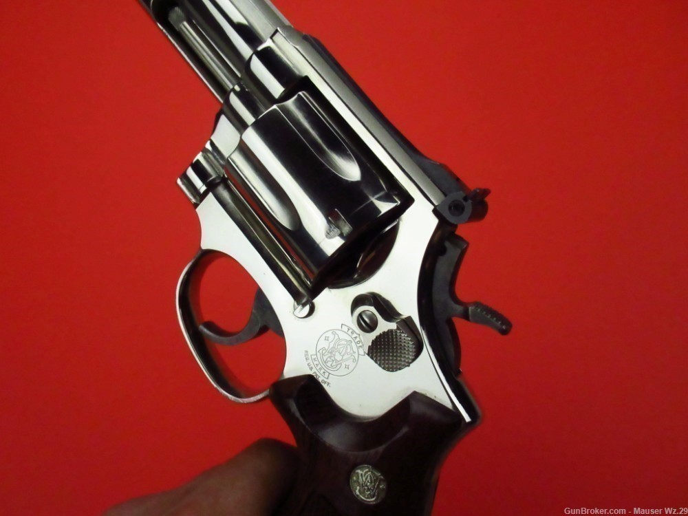 Rare  early 1980'S 586 Nickel Smith & Wesson Revolver 357 Magnum S&W -img-18