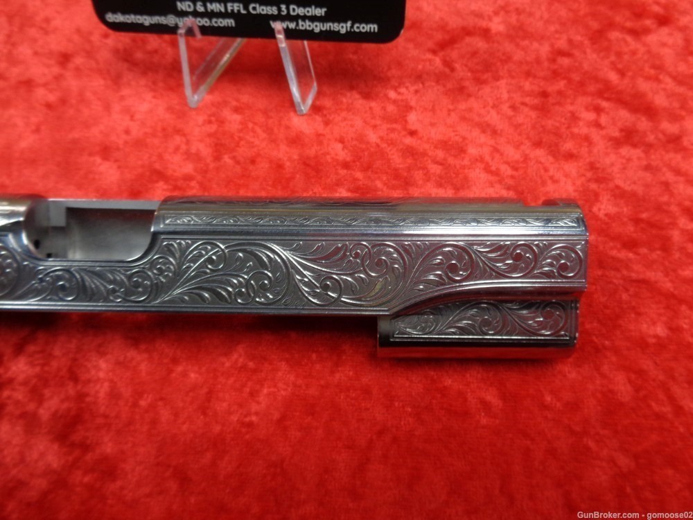 Engraved Polished 1911 Stainless Steel Slide Colt Kimber STI NEW WE TRADE!-img-1