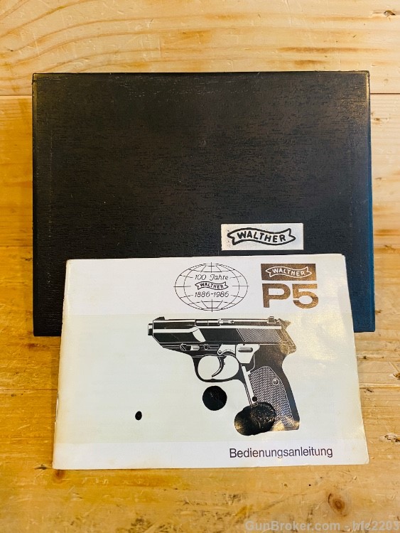 Walther P5 Factory Case / Box With Owners Manual -img-2