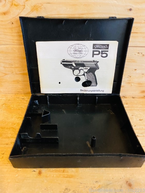 Walther P5 Factory Case / Box With Owners Manual -img-3
