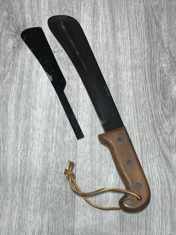 WW2 US Original Case Machete Air Force Army from Bail Out Kit-img-1