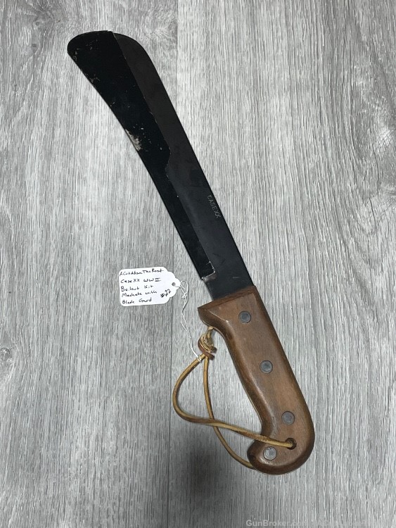WW2 US Original Case Machete Air Force Army from Bail Out Kit-img-0