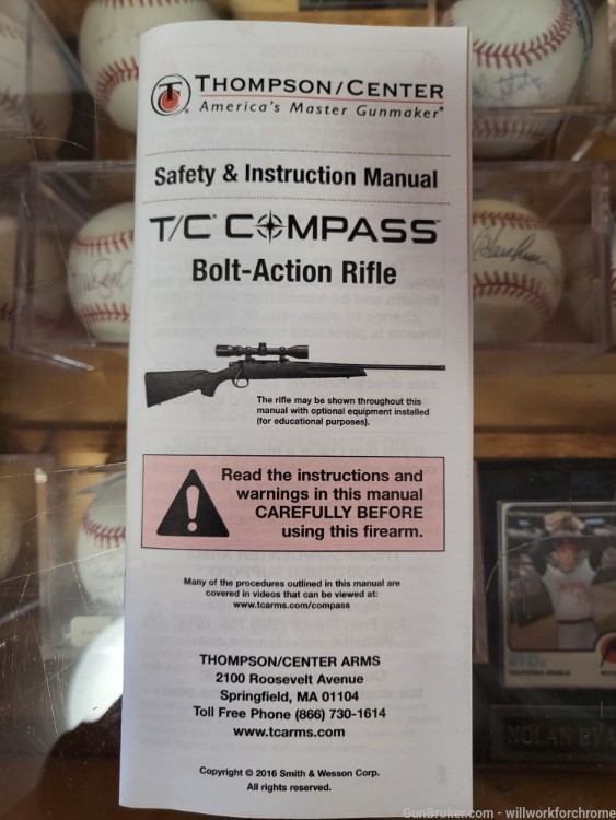 Thompson Center Compass 7mm-08 REM Black Rifle w/ strap-img-5