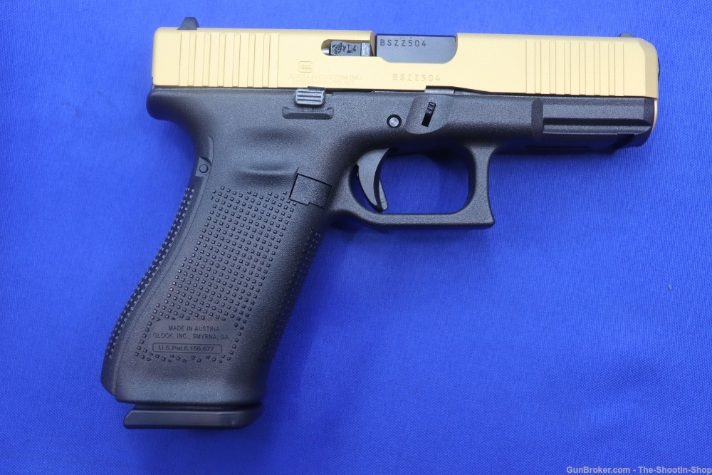 Glock Model G45 GEN5 9MM Pistol 2-TONE GOLD & BLACK 45 GEN 5 NEW 17RD NR SS-img-7