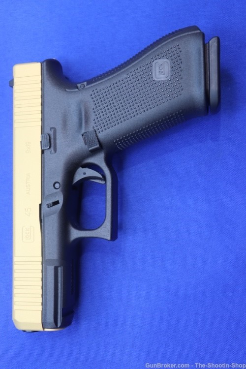 Glock Model G45 GEN5 9MM Pistol 2-TONE GOLD & BLACK 45 GEN 5 NEW 17RD NR SS-img-1