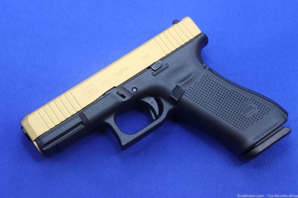 Glock Model G45 GEN5 9MM Pistol 2-TONE GOLD & BLACK 45 GEN 5 NEW 17RD NR SS-img-20