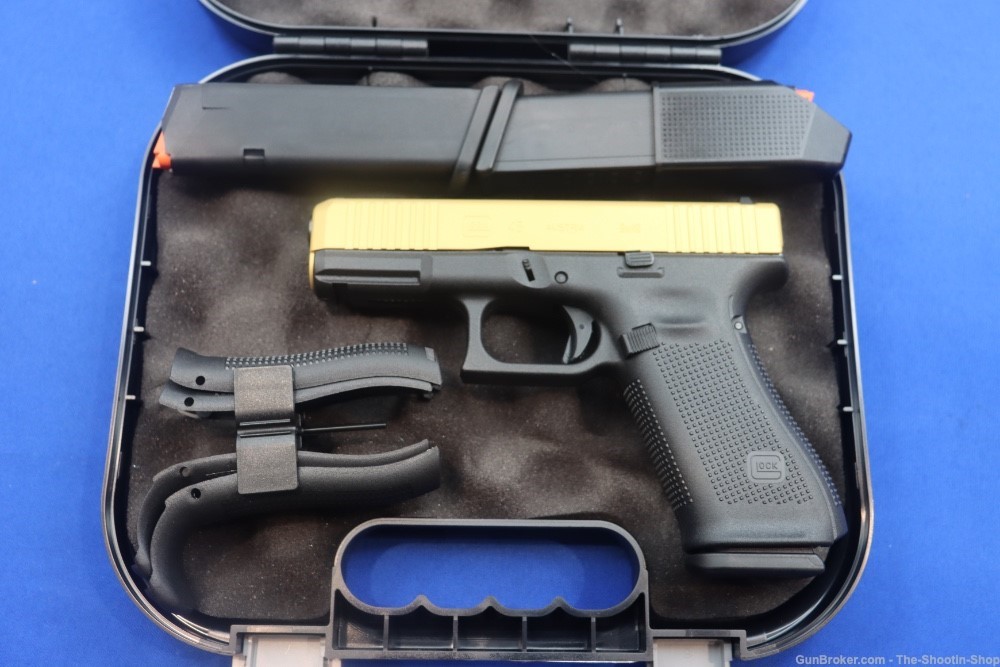 Glock Model G45 GEN5 9MM Pistol 2-TONE GOLD & BLACK 45 GEN 5 NEW 17RD NR SS-img-0