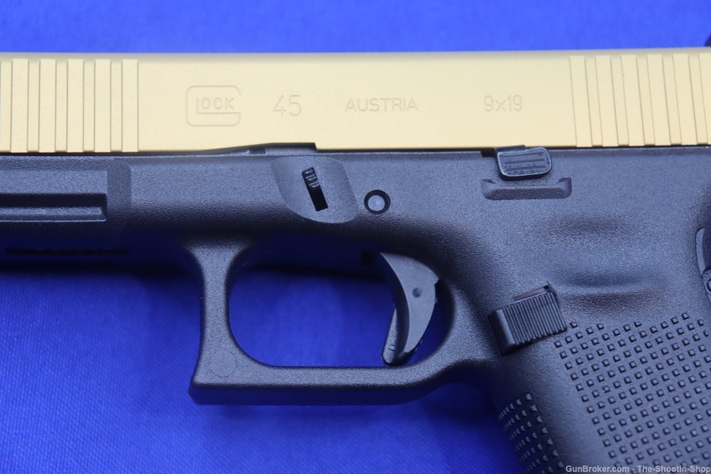 Glock Model G45 GEN5 9MM Pistol 2-TONE GOLD & BLACK 45 GEN 5 NEW 17RD NR SS-img-3