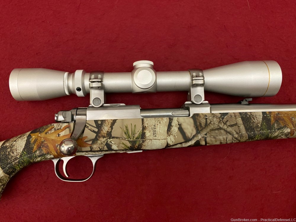 Excellent Ruger M77/44 77/44 .44 mag Stainless / Camo w/ silver Leupold VX1-img-8