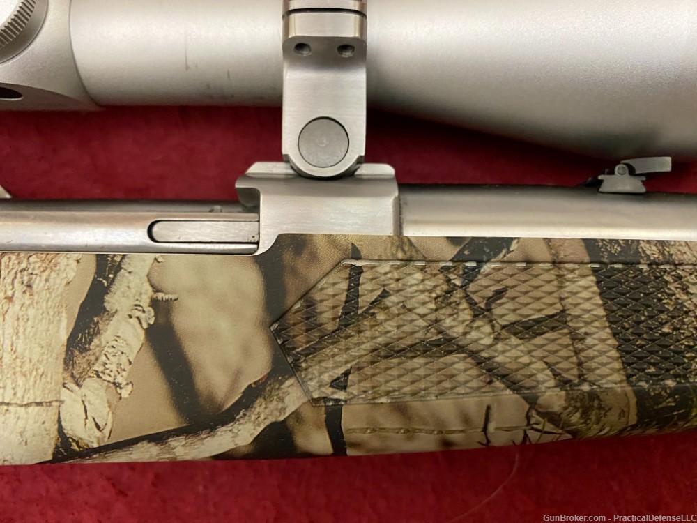 Excellent Ruger M77/44 77/44 .44 mag Stainless / Camo w/ silver Leupold VX1-img-16