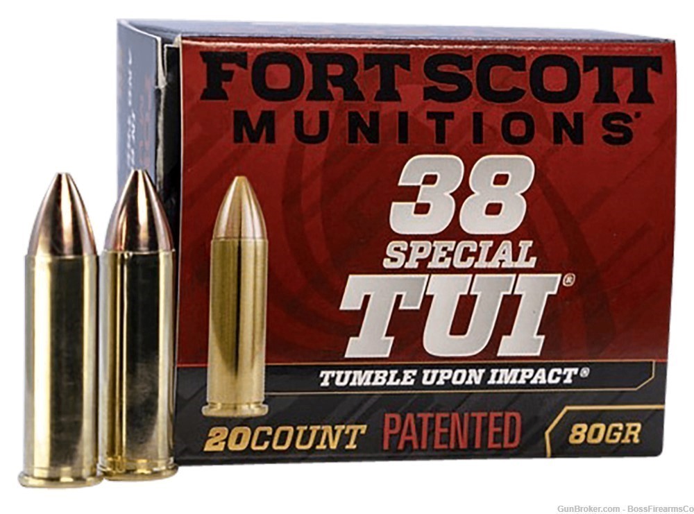 Fort Scott Munitions .38 Spl 80gr TUI Lot of 100 38SPL-080-SCV-img-0