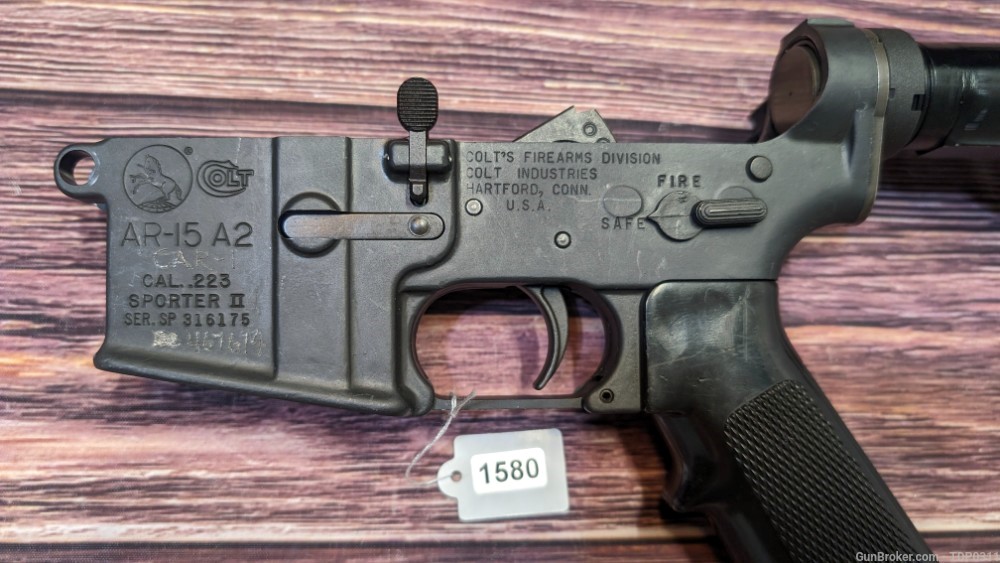 Colt Sporter AR-15 A2 PRE BAN AR 15 Lower M4 M16 LEO issue! PENNY START-img-1