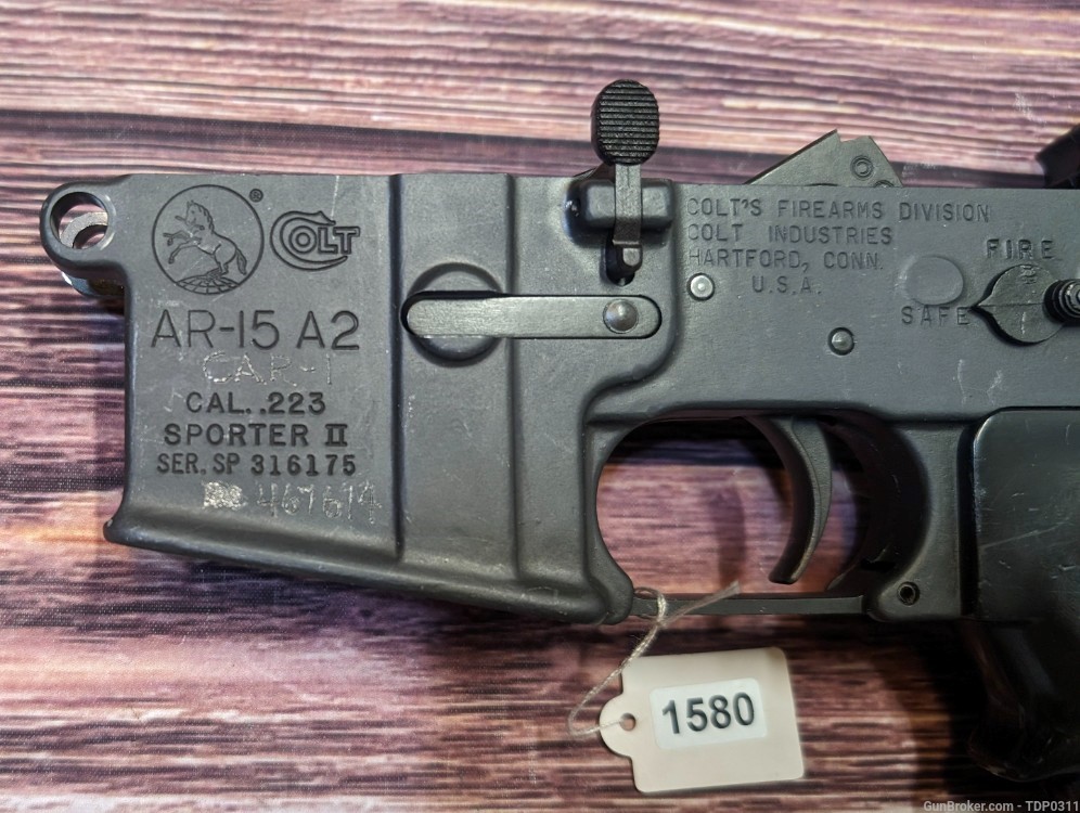 Colt Sporter AR-15 A2 PRE BAN AR 15 Lower M4 M16 LEO issue! PENNY START-img-2