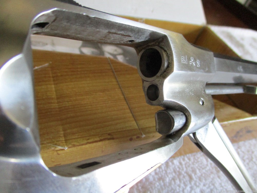 Stainless Steel Uberti Remington 1858 Army Target Model 44 cal Revolver-img-12