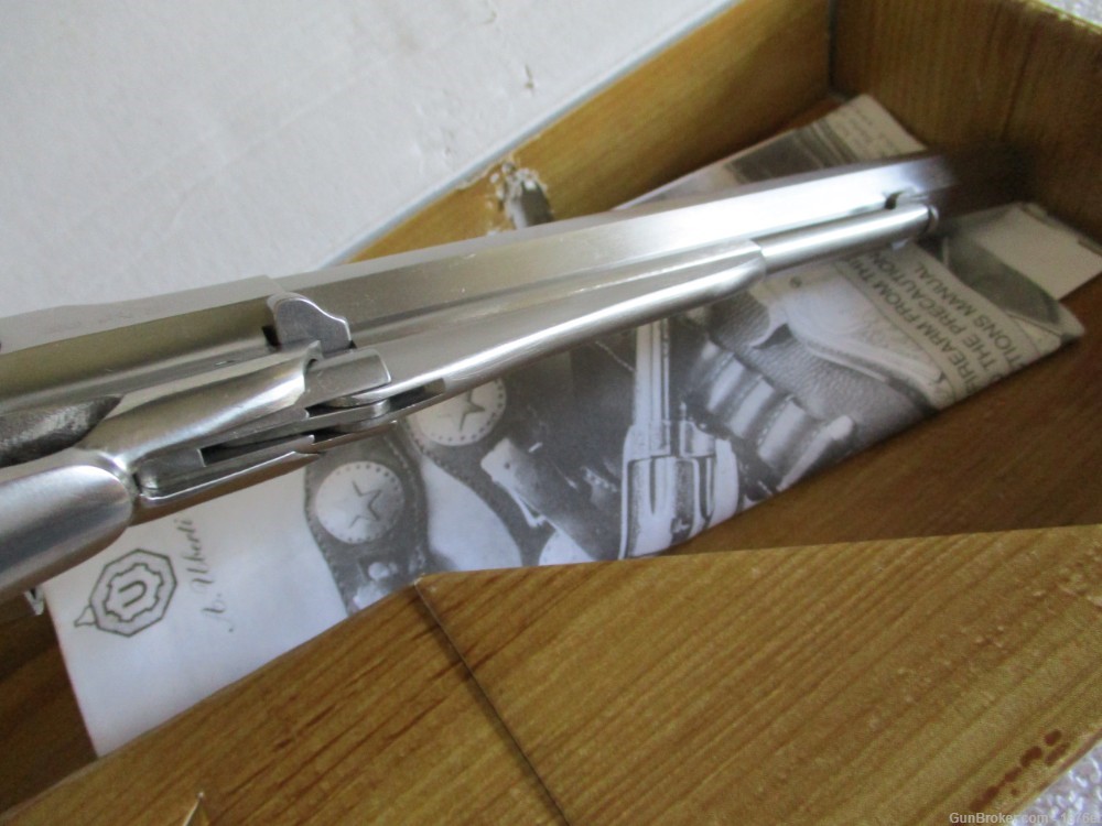 Stainless Steel Uberti Remington 1858 Army Target Model 44 cal Revolver-img-9