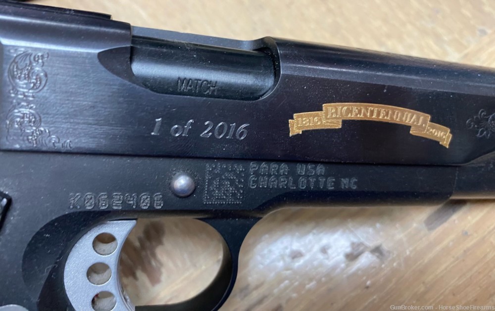 Para Ordnance Gov. 1911 Custom Remington 2016 Anniv. Slide .45 ACP 5" 10+1-img-14