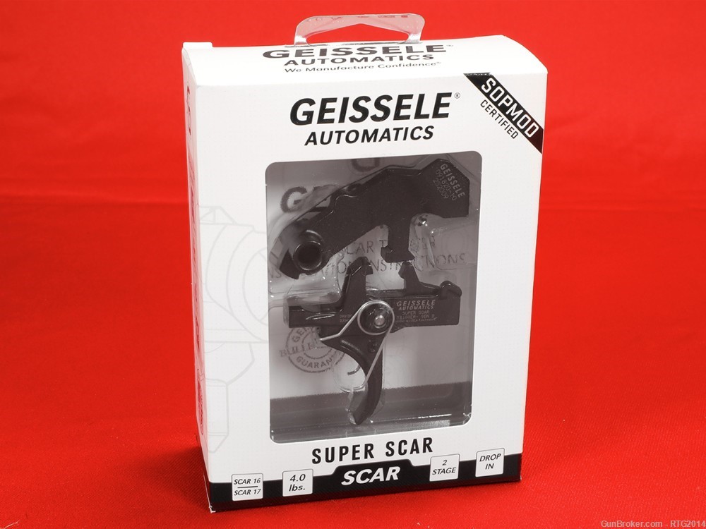 Geissele Automatics Super SCAR 2-Stage Trigger, NIB, In-Stock, FastShip-img-0