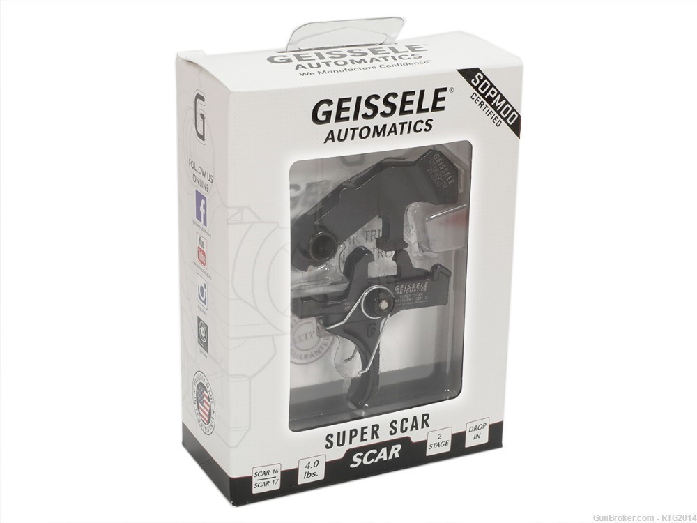 Geissele Automatics Super SCAR 2-Stage Trigger, NIB, In-Stock, FastShip-img-3