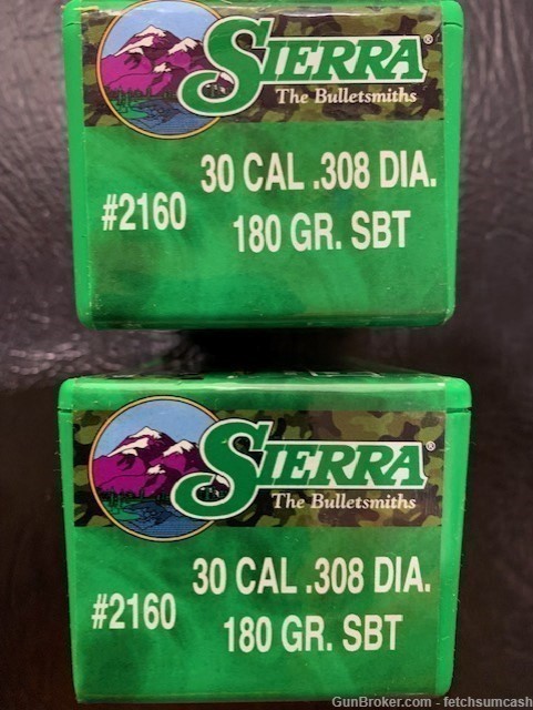 200 Count Sierra 30cal 180gr SBT part no. 2160-img-0