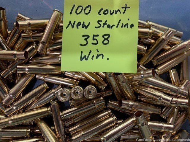 100 Count New Starline 358 Win. Brass-img-0