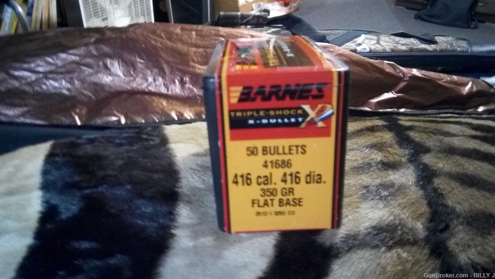 .416 Barnes bullets 350 Gr.X &TSX 400 Gr Hawk &Hornady 138 Bullets total -img-1