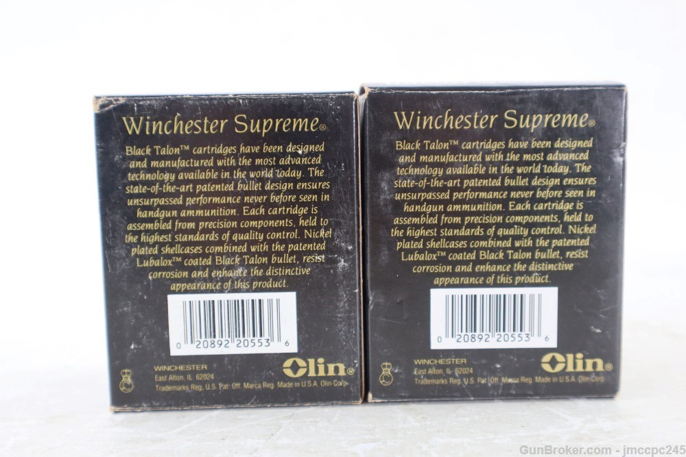 Rare Vintage Winchester .357 Mag Black Talon Ammo 2 Boxes 40 Rounds 180 GR-img-5