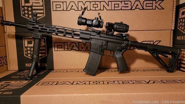 Diamondback AR 15 Tactical ar Package Rifle 5.56 NATO .223 DB 15 -img-0