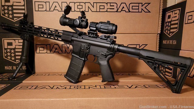 Diamondback AR 15 Tactical ar Package Rifle 5.56 NATO .223 DB 15 -img-2