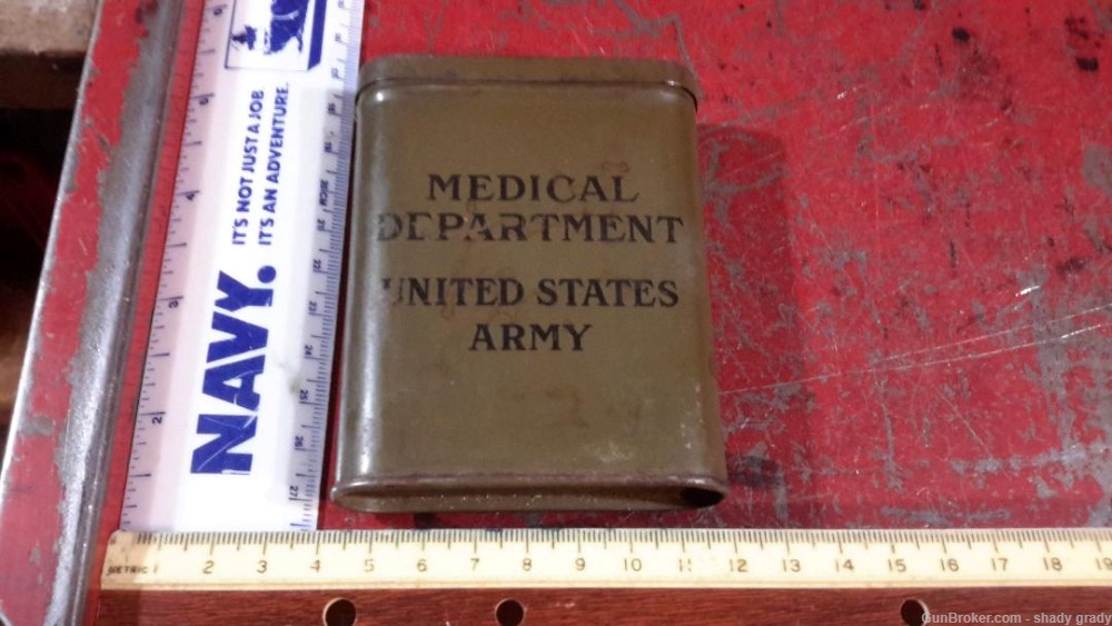medical department united states army pocket tin first aid -img-0