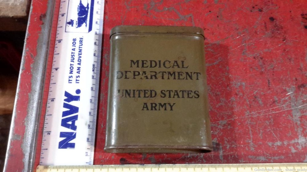 medical department united states army pocket tin first aid -img-3