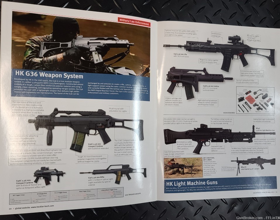 Heckler and Koch 2012 Product Catalog MR556 MP5 MP7 G36 UMP MG4E - 27 Pages-img-0