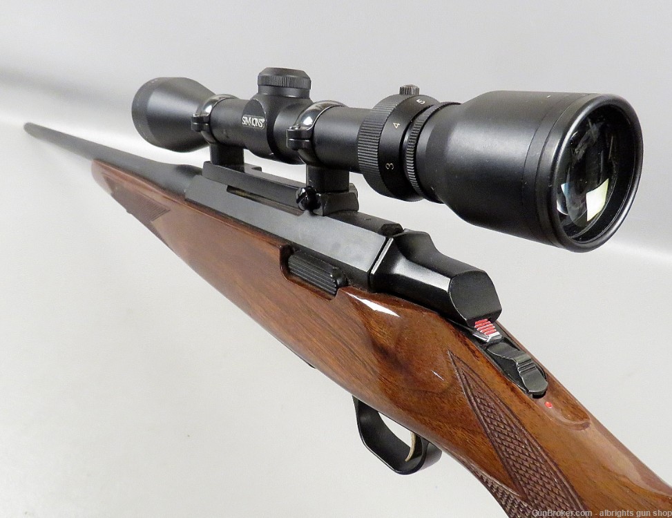 BROWNING A-BOLT 7MM REM MAG Bolt Action Rifle & Simmons 3 X 9 Scope -img-1
