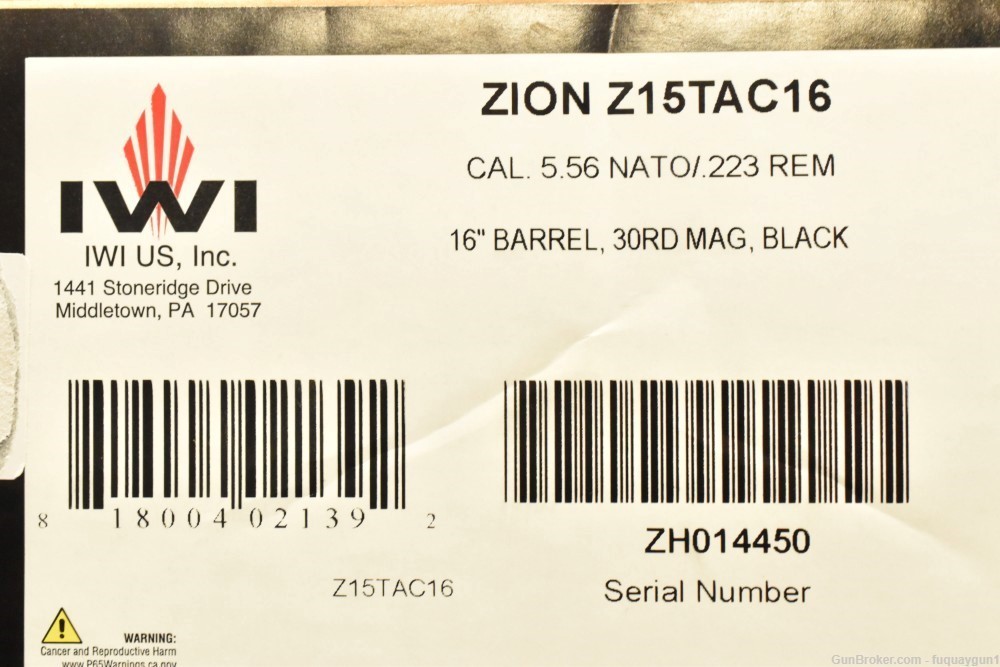 IWI Zion-15 Z-15 5.56 NATO 16" Z15TAC16 Zion-15-img-11