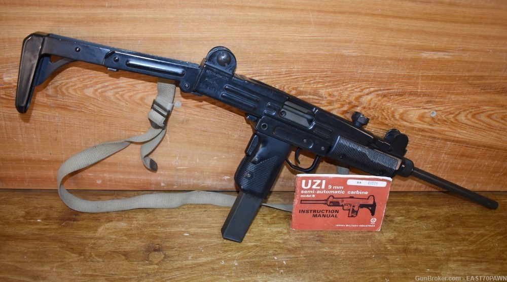 Action Arms / IMI UZI MODEL B 9MM 16" Semi-Auto Rifle 32RD & Manual PREBAN-img-0