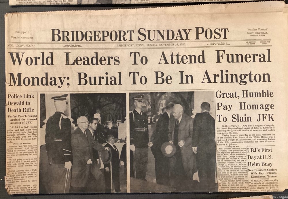 6 newspapers from November 1963 about the Kennedy assassination-img-2