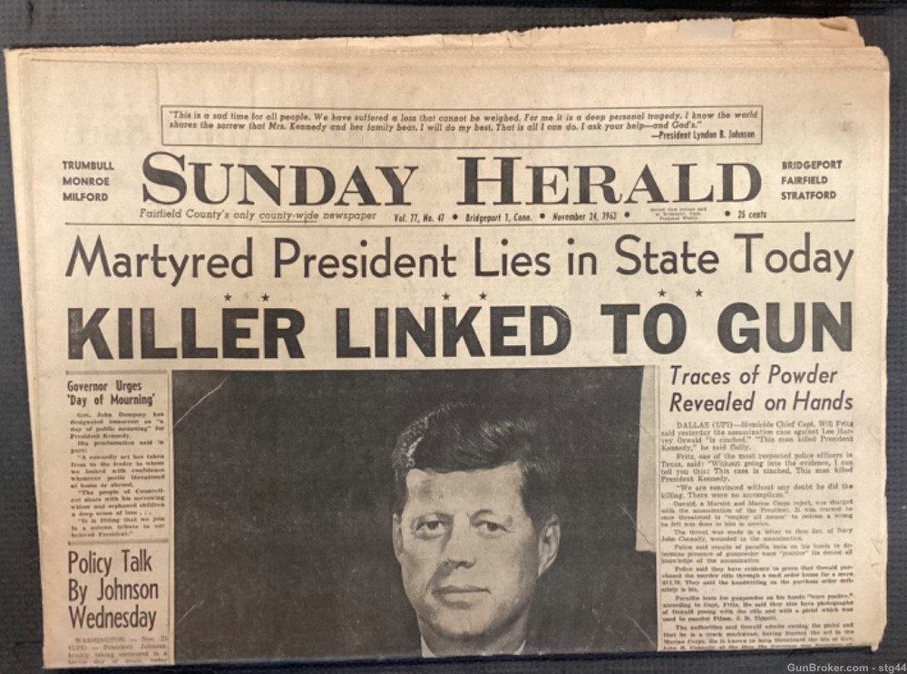 6 newspapers from November 1963 about the Kennedy assassination-img-3