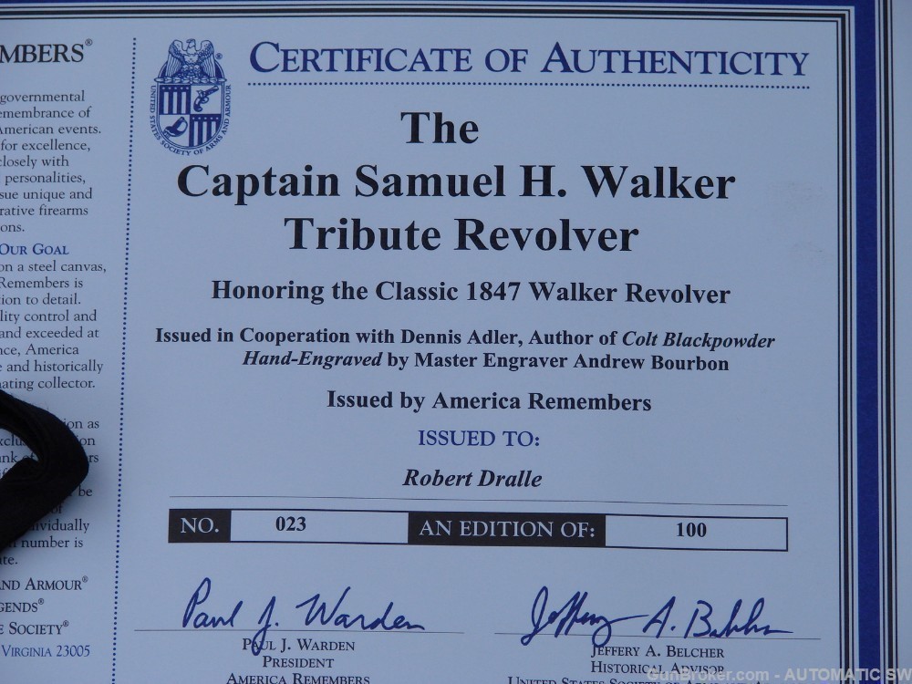 America Remembers Capt. Samual Walker 1847 Colt 44 cal Revolver 23 of 100-img-96