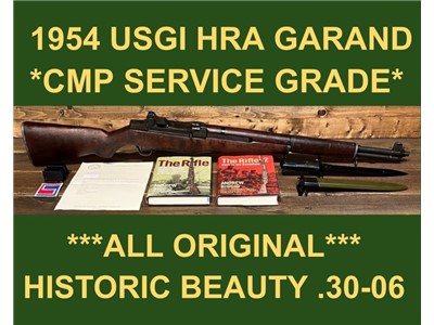 M1 GARAND 1954 HRA CMP ALL CORRECT M-1 GARAND GORGEOUS RIFLE EXTRAS