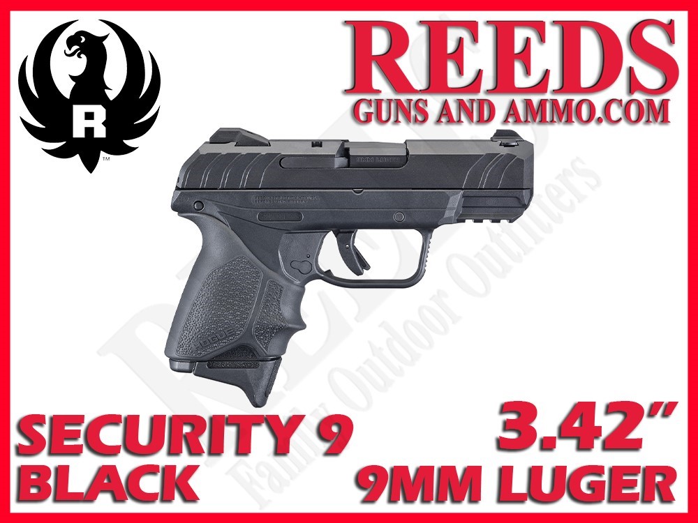 Ruger Security-9 Black 9mm 3.42in 2-10Rd Mags 3829-img-0