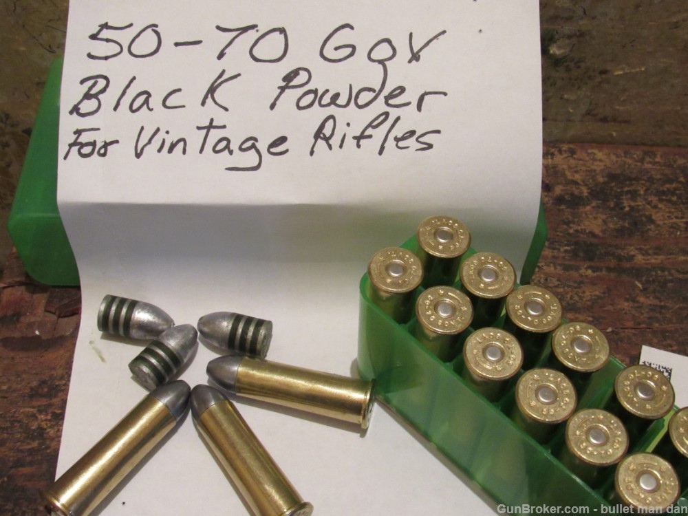 50-70 Gov ammo Black Powder for vintage rifles-img-0