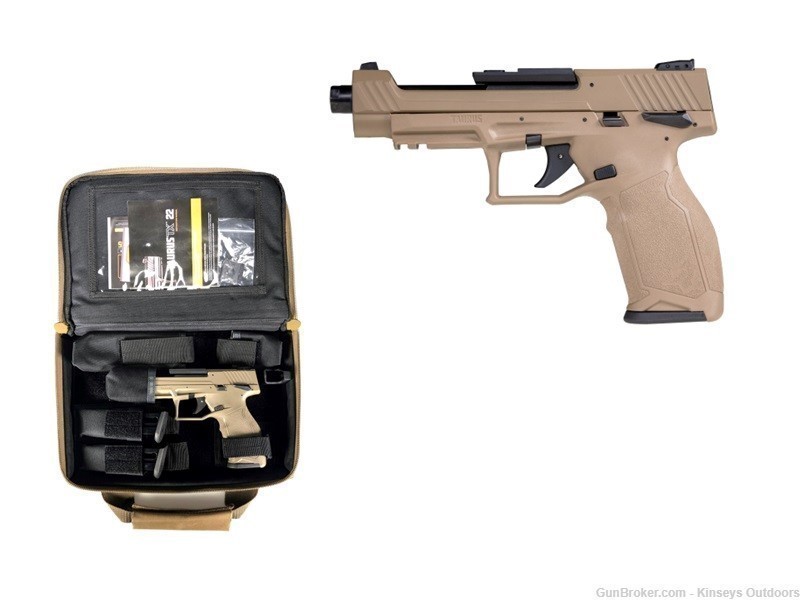 Taurus TX22 Competition 22 LR. 5.4 in. FDE 16 rd. Pistol-img-0