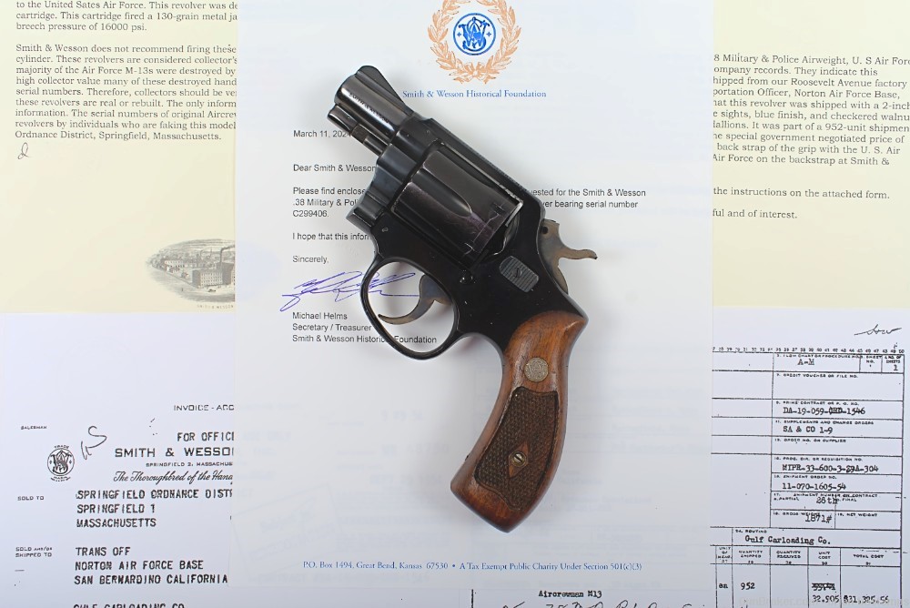 Rare U.S. Air Force Smith & Wesson M13/Model 12 Revolver –SN: C299406 (C&R)-img-0