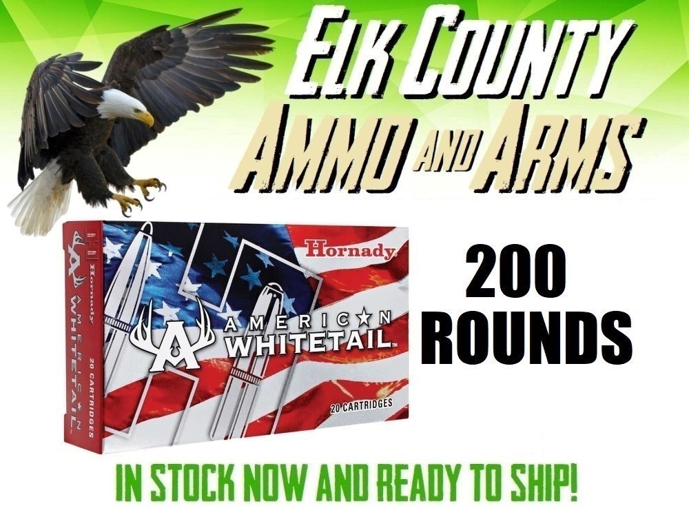 Hornady American Whitetail .30-06 Sprg 180 Gr InterLock 200 Rounds - 81084 -img-0