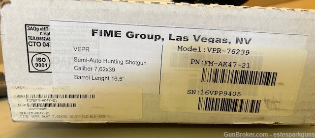 Molot VEPR FM-AK47-21 7.62x39mm Folding Stock Box/Accessories 10rd Mag-img-3