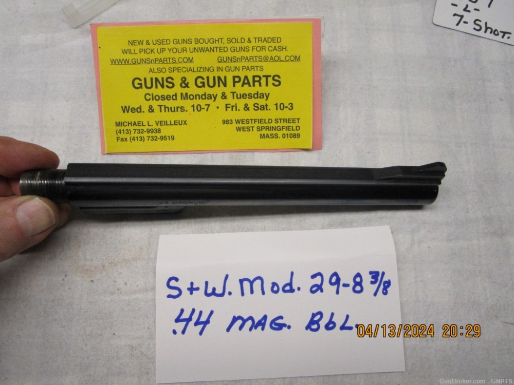 Smith & Wesson model 29-8 3/8'' .44 mag pin barrel.-img-1
