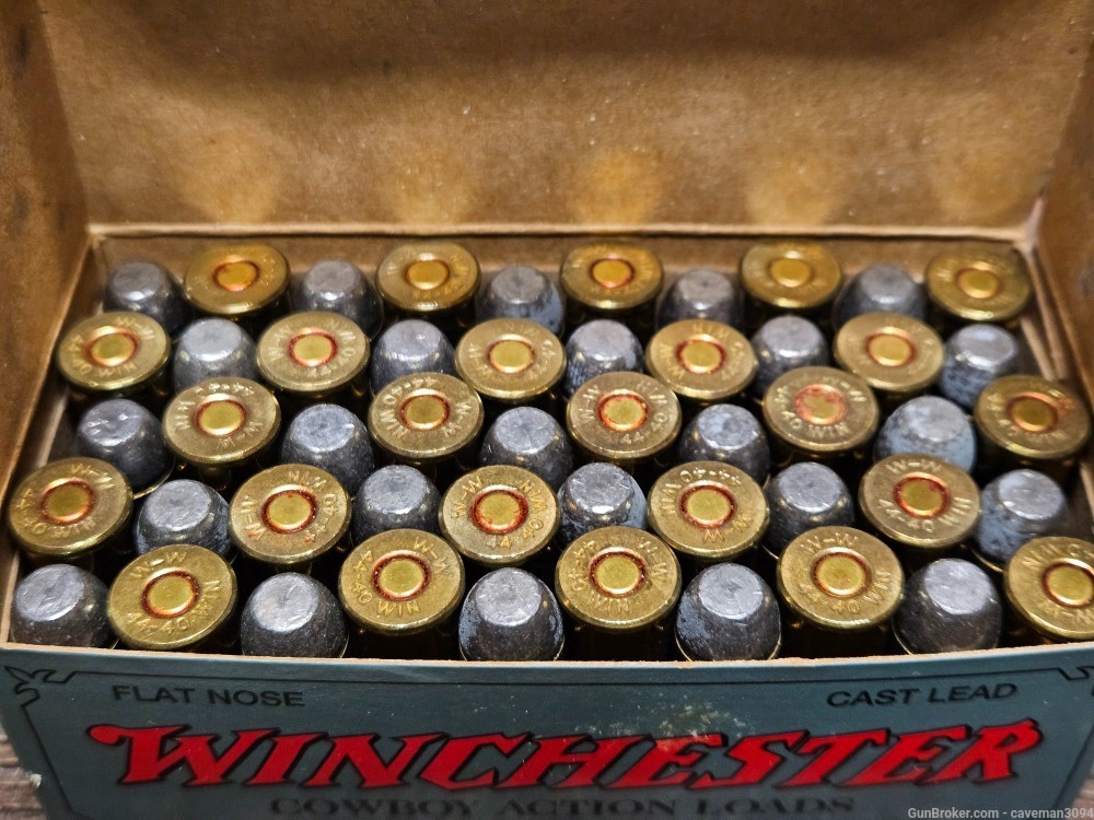 Winchester 44-40 225gr Lead Ammo 50 Rounds -img-1