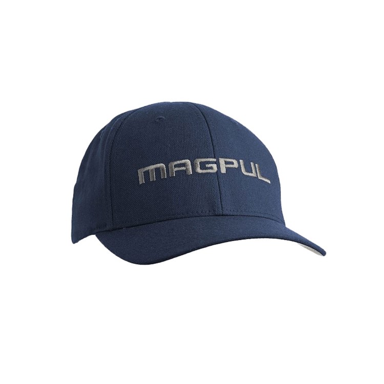 MAGPUL Wordmark Stretch Fit Navy Hat Adjustable Snapback S/M Fitted-img-0