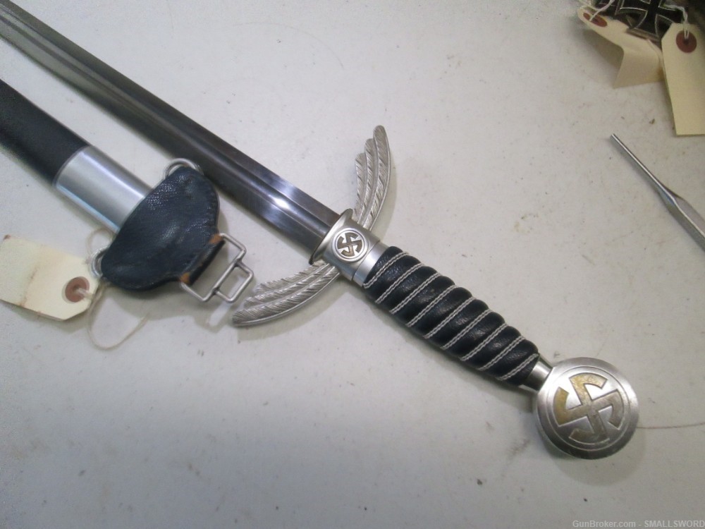 Original WWII German Luftwaffe Sword and scabbard in mint condition SMF Mar-img-5